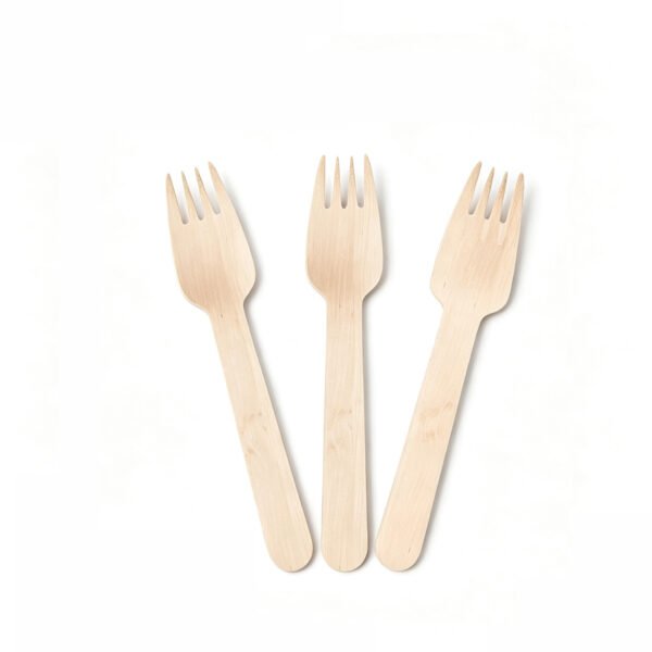 100% Compostable Cutlery Set - Disposable Wooden Cutlery, Eco Friendly Forks And Spoons Disposable Cutlery Set Party Utensils