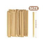 Disposable Bamboo Chopsticks Japanese Chopsticks,9.25'' Long Chopsticks Disposable,Individually Full Kraft Paper Wrapped Chinese Chopsticks