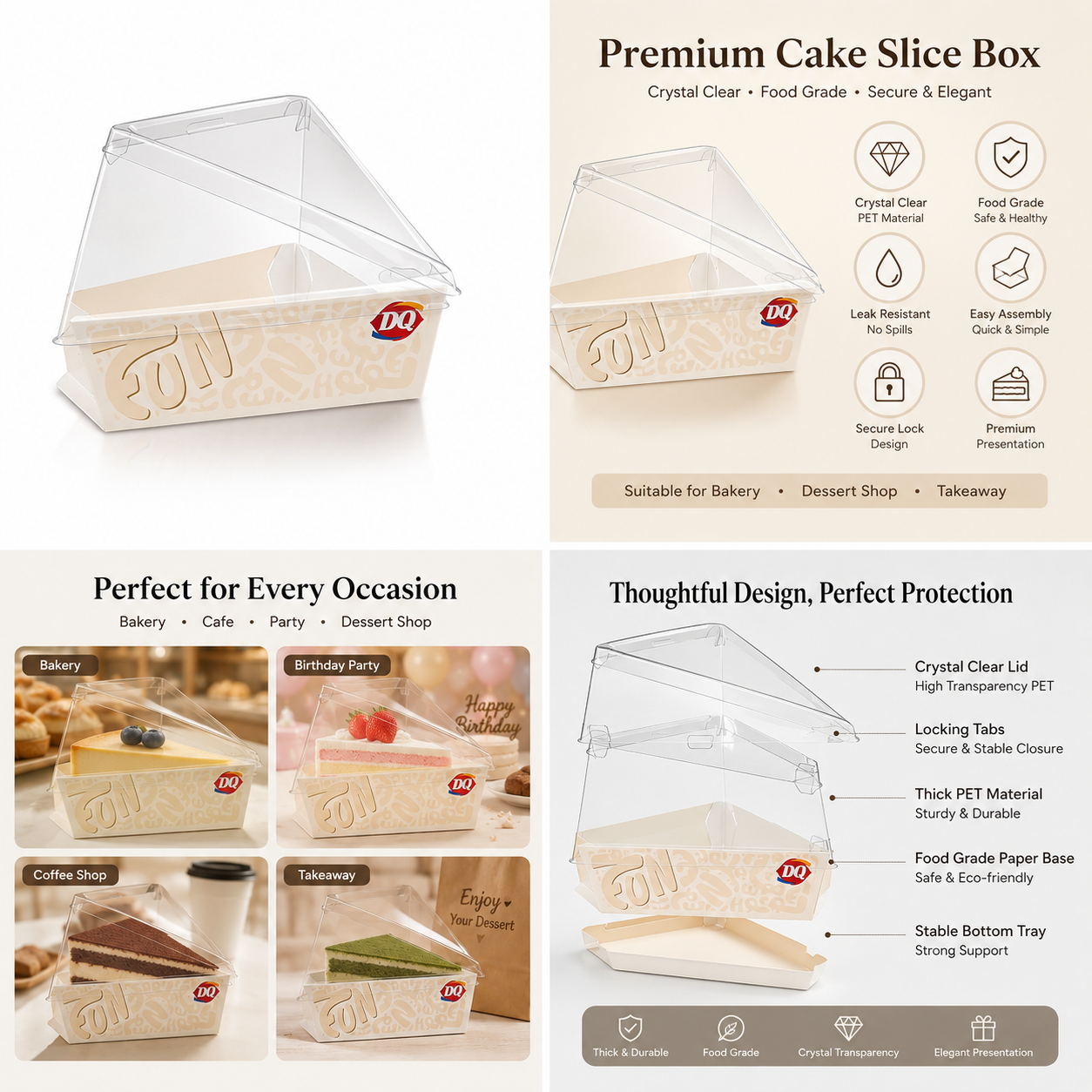 71d04532-5c19-4379-858a-aa36c837d728 Customizable triangular and quadrilateral cake boxes. - 图片 1