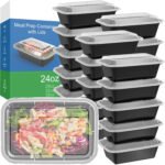 32-ounce (approximately 950 ml) reusable lunchbox with easy-open lid, sturdy and leak-proof.