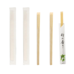 inches Smooth Disposable Bamboo Chopsticks Individually Wrapped Chopstick for Sushi Noodles Splinter-Proof Design