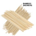 Bamboo Skewer Sticks, 12 inches Barbecue Kabob Skewers for Grill, BBQ, Kebab, Marshmallow Roasting or Fruit Sticks