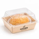 Disposable Paper Card Food Containers With Clear PET Lid | Wholesale Manufacturer